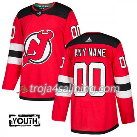 New Jersey Devils tröja Customized Röd 2017-2018 Adidas Authentic - NHL Tröjor Barn